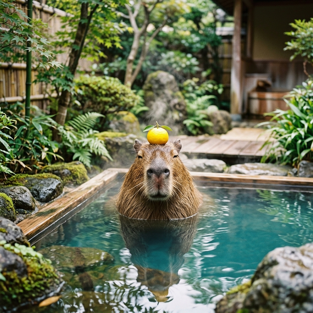 Zen Capybara meme template